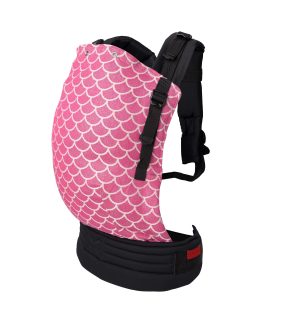 Mermaid in pink ergonomska nosiljka za bebe (2)
