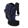 Blue leaves (with mash) ergonomic baby carrier