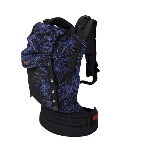 Blue leaves (with mash) ergonomic baby carrier