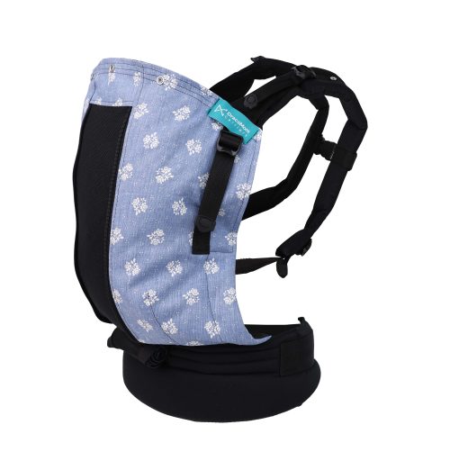 nosiljka za bebe - baby carrier Floral Jeans (with mesh and cover) 3